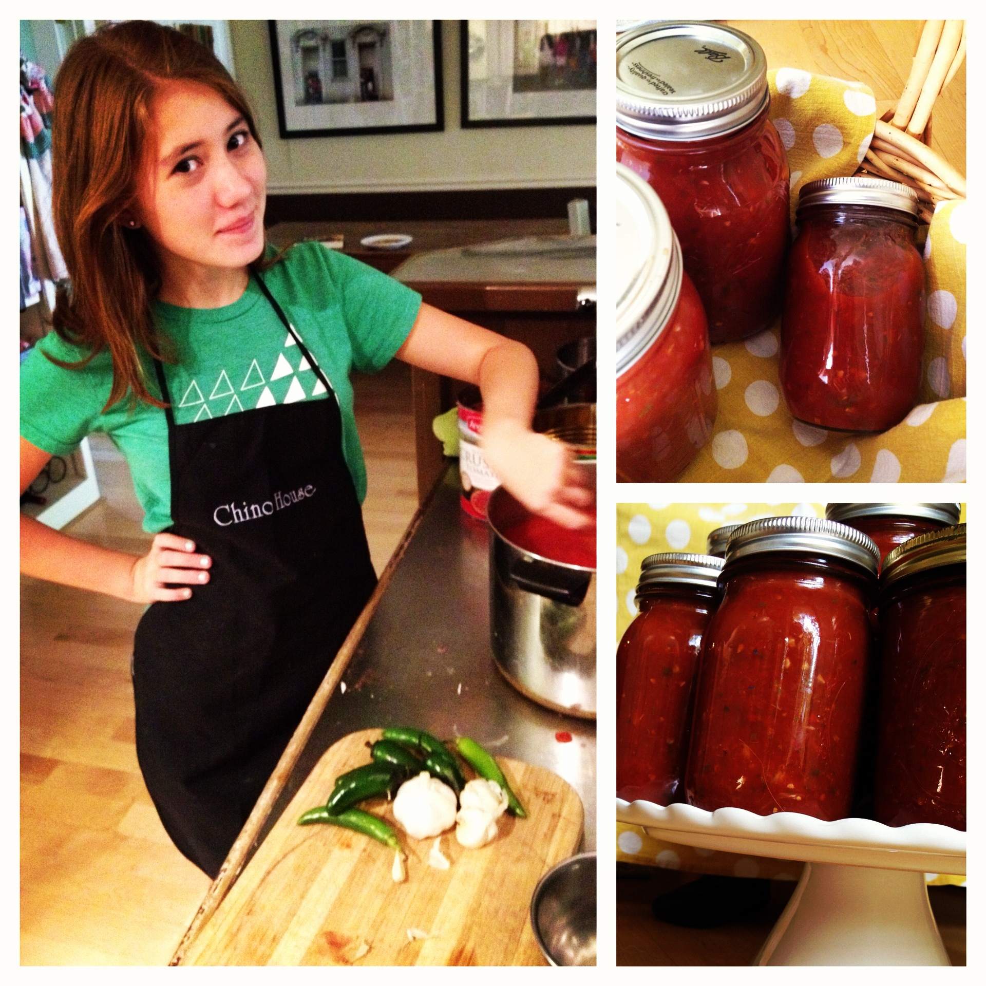 salsa, making salsa, homemade salsa, salsa jars