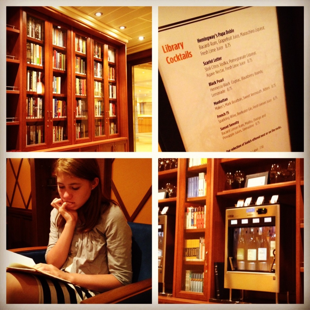 Carnival Breeze, Cruising, Cruise Ship, Notes on a Cruise, European Cruise, Cruising the Mediterranean, Carnival Cruise, Carnival Breeze Library Bar
