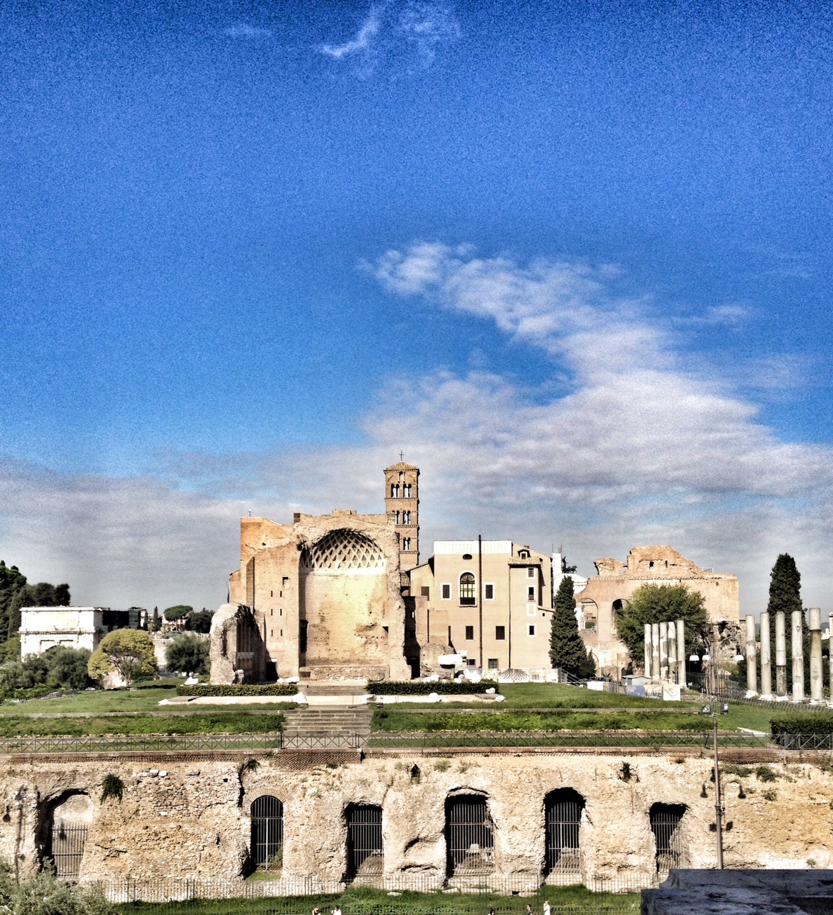 Pantheon, View from Colosseum, Rome, Italy, European Travel, Mediterranean cruise ports
