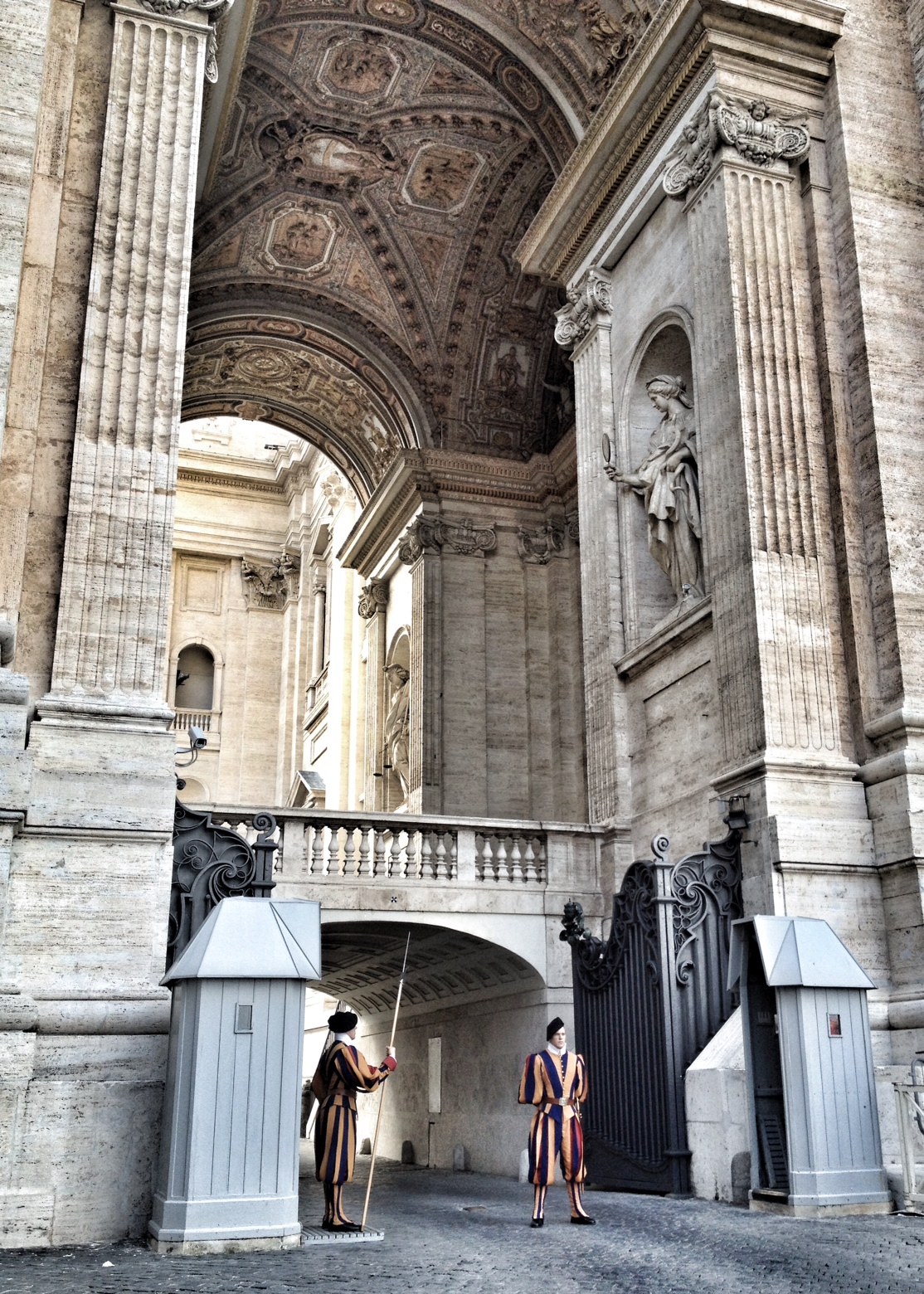 Rome, travel, european travel, Swiss Guards at St Peters Basilica, Swiss Guards Vatican